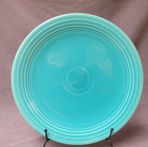Vintage Homer Laughlin Fiestaware Fiesta Chop Plate Serving Platter Turquoise